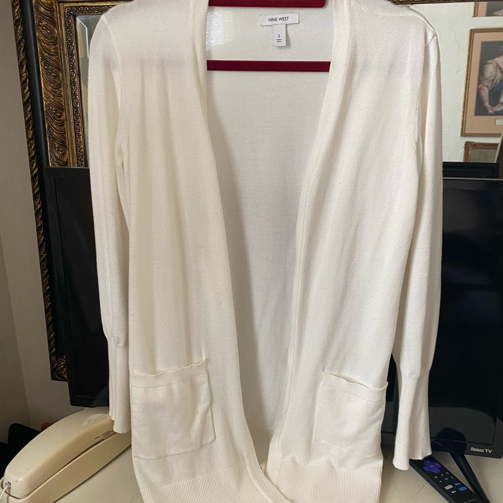 Nine West Women's Elegant White Cardigan